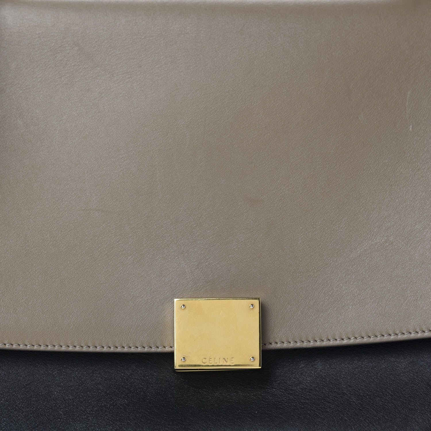 Celine Smooth Calfskin Suede Medium Tri-Color Trapeze Pink 12 of 12