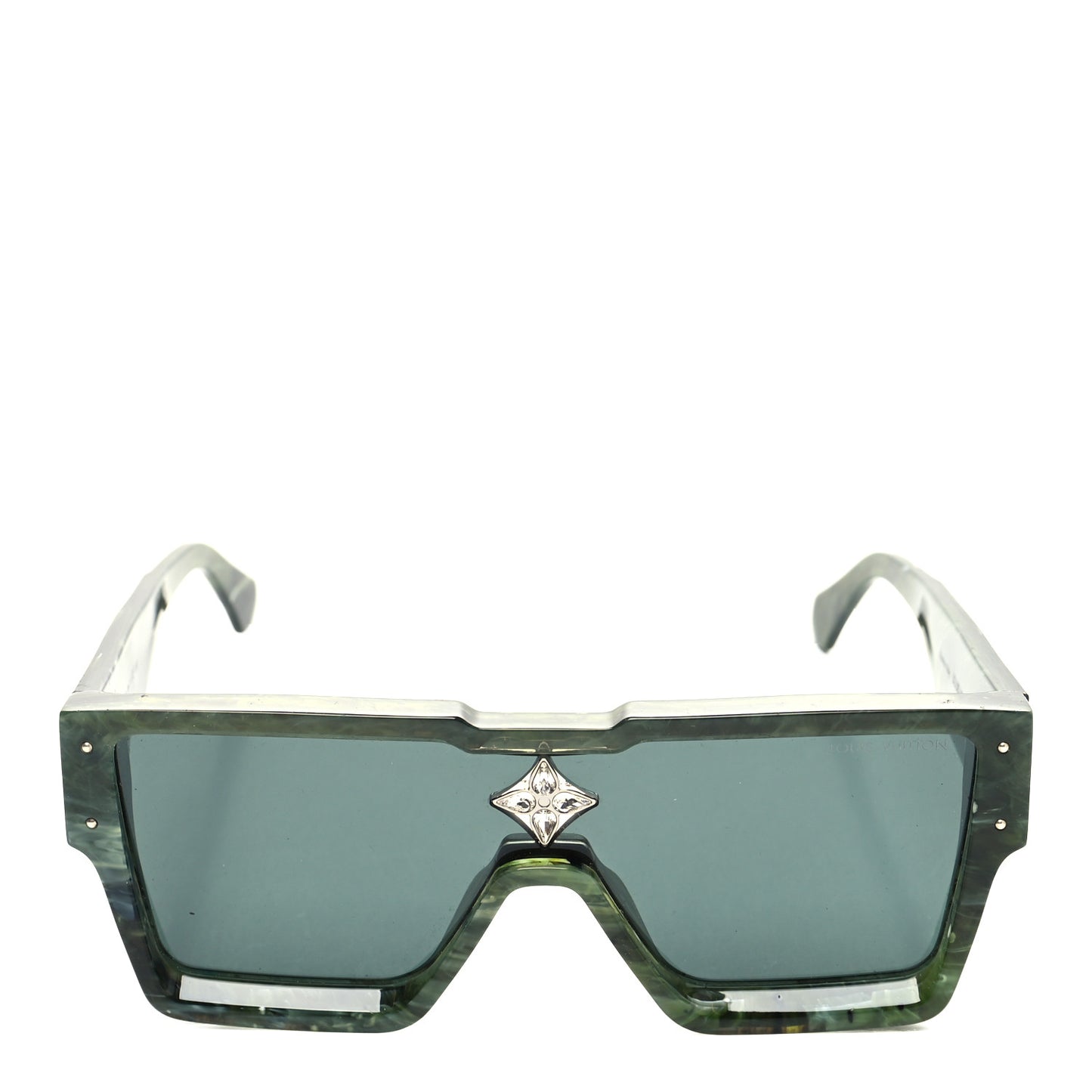 Acetate Marble Effect Swarovski Cyclone Sunglasses Z1552W Green