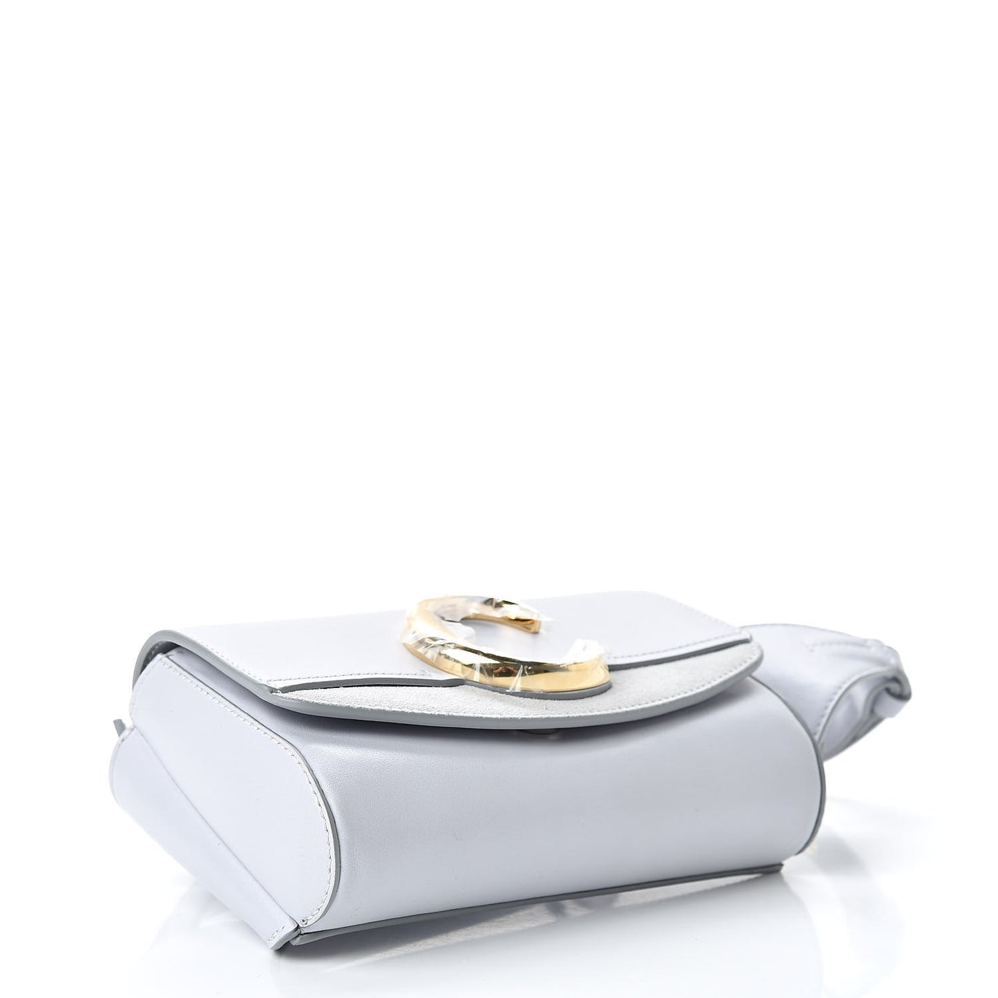 Calfskin Suede C Belt Bag Light Cloud