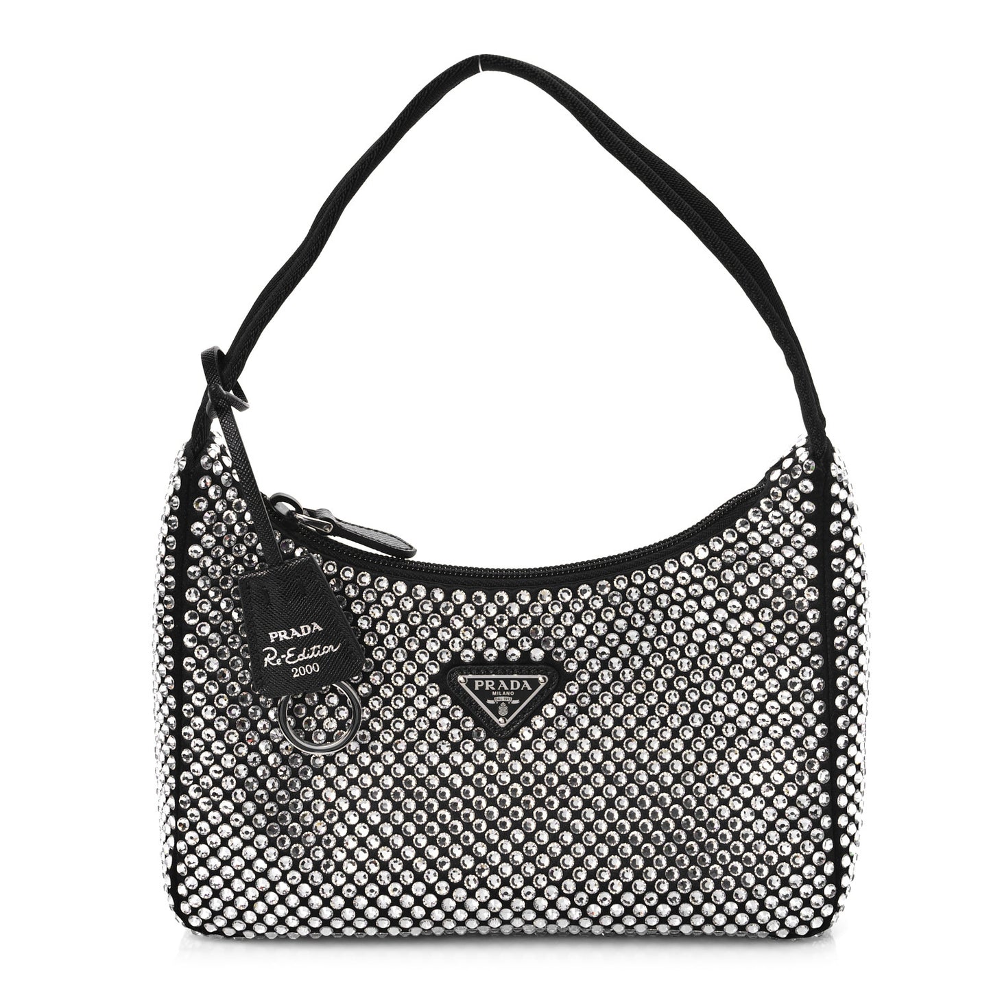 Satin Crystal Mini Re-Edition 2000 Bag Cristal