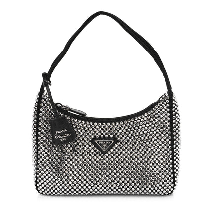 Prada Satin Crystal Mini Re-Edition 2000 Bag Cristal 1 of 9