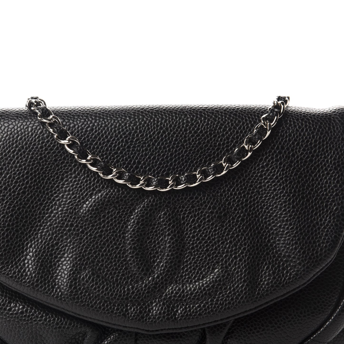 Caviar Half Moon Wallet On Chain WOC Black