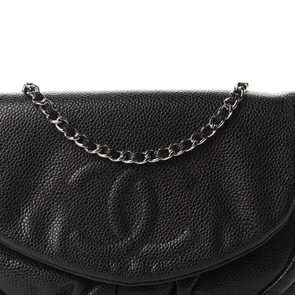 Chanel Caviar Half Moon Wallet On Chain WOC Black 11 of 11