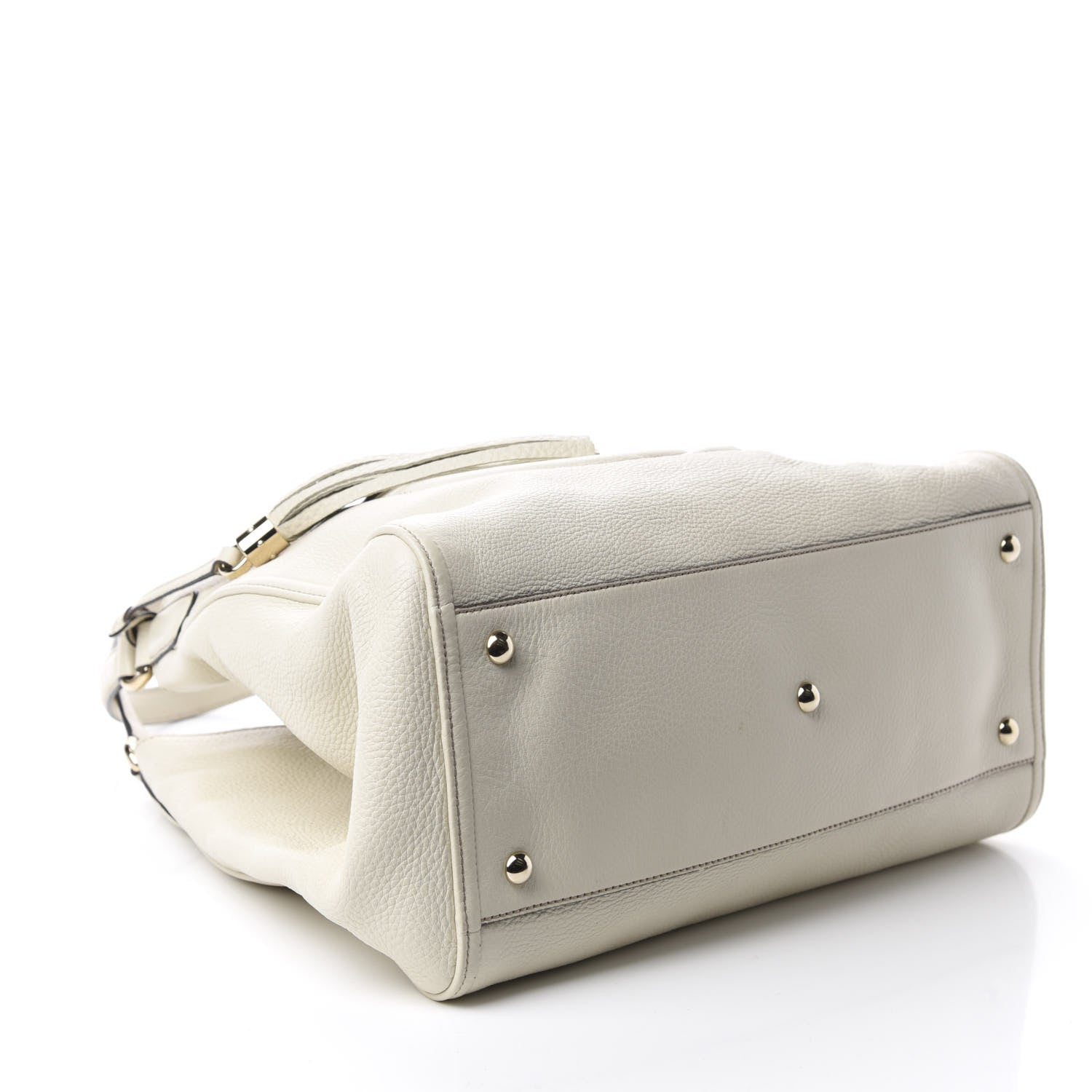 Gucci Pebbled Calfskin Medium Soho Shoulder Bag Off White 5 of 11