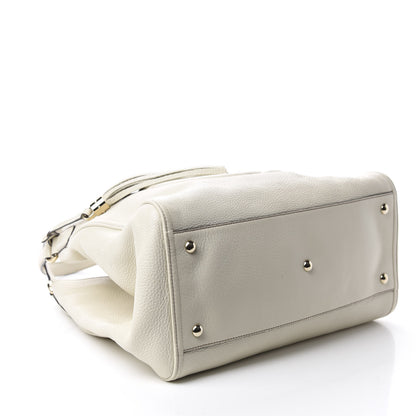 Gucci Pebbled Calfskin Medium Soho Shoulder Bag Off White 5 of 11