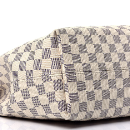 Louis Vuitton Damier Azur Graceful MM Rose Ballerine 7 of 9