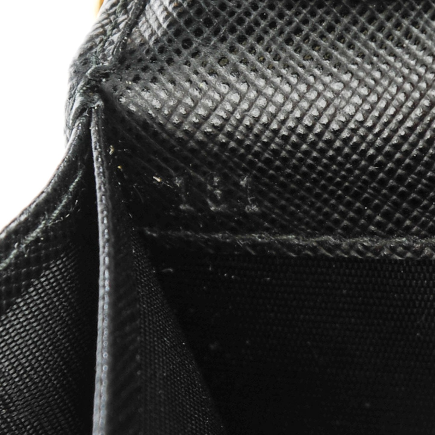 Saffiano Metal Oro Chain Wallet Nero Black