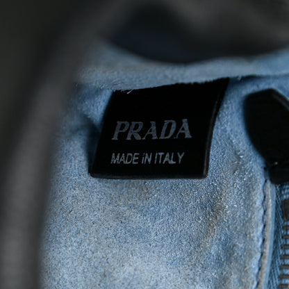 Prada Glace Calfskin Studded Etiquette Flap Black 11 of 16
