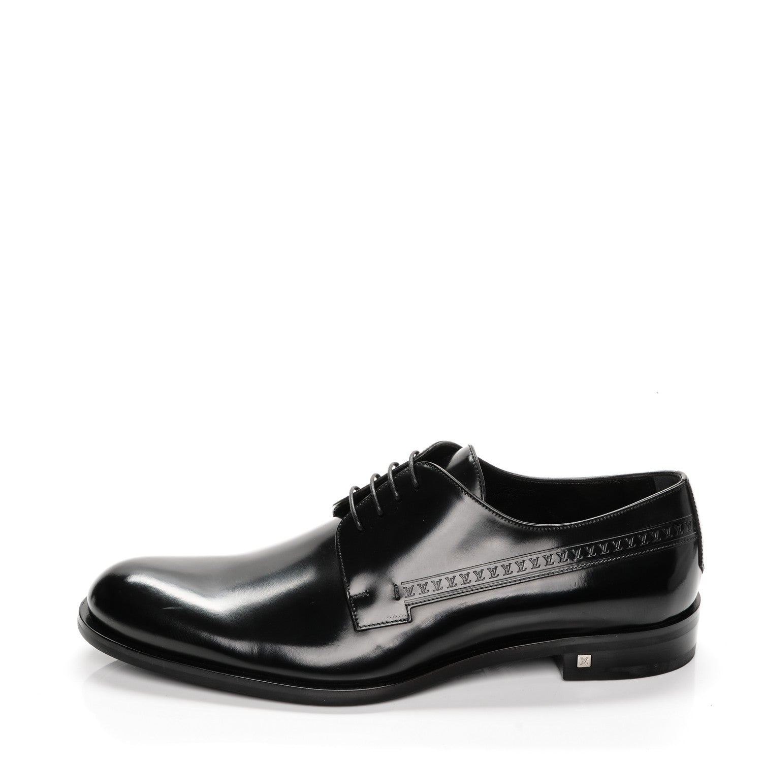 Louis Vuitton Calfskin Mens State Derby 9 Black 1 of 8
