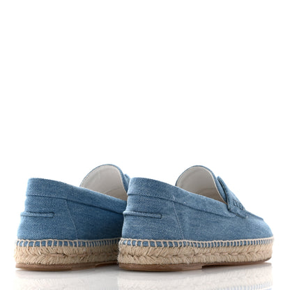 Hermes Denim Canvas Womens Trip Espadrilles 39 Bleu Clair 4 of 8