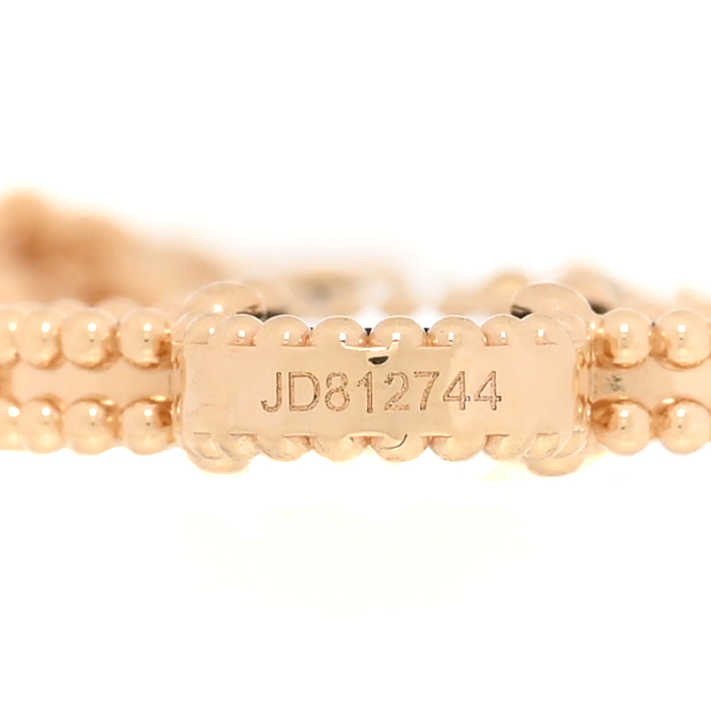 18K Yellow Gold Black Onyx 5 Motifs Vintage Alhambra Bracelet