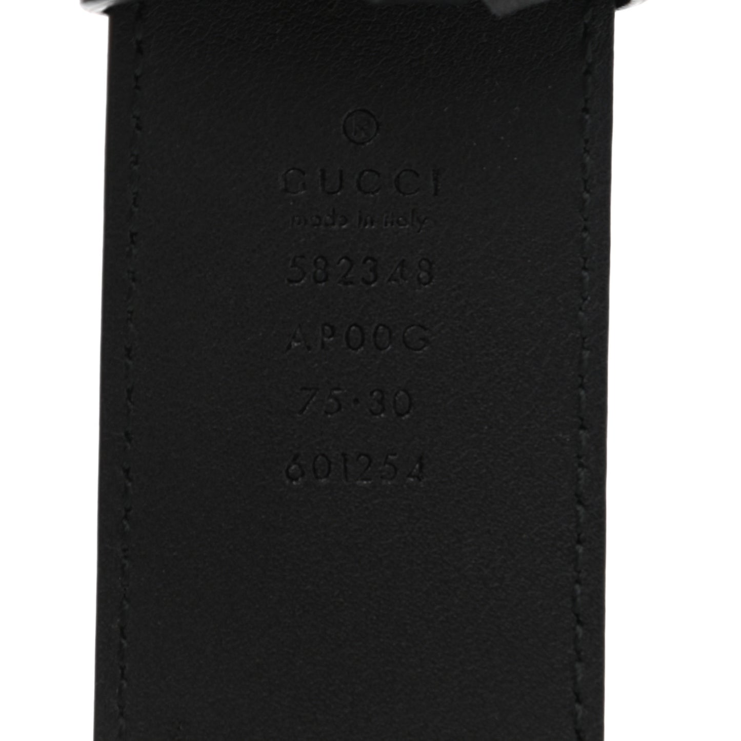 Moon Calfskin Scales Double G 40mm Belt 75 30 Black