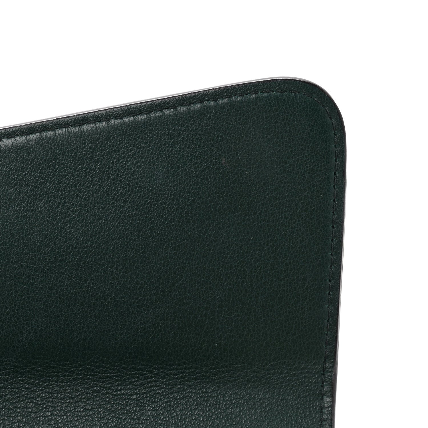 Christian Dior Smooth Calfskin Bicolor Diorissimo Long Wallet Turquoise Dark Green 8 of 11