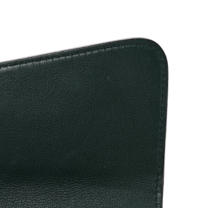 Christian Dior Smooth Calfskin Bicolor Diorissimo Long Wallet Turquoise Dark Green 8 of 11