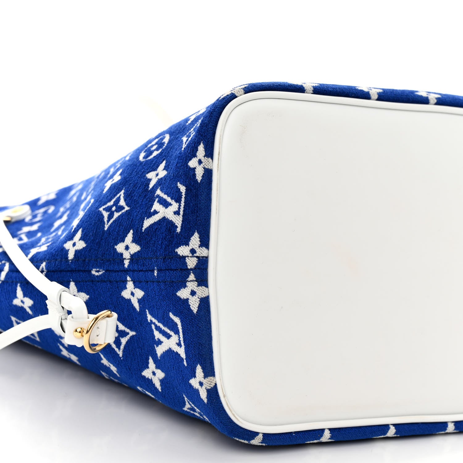 Louis Vuitton Jacquard Velvet Monogram LV Match Neverfull MM Bleu 8 of 9