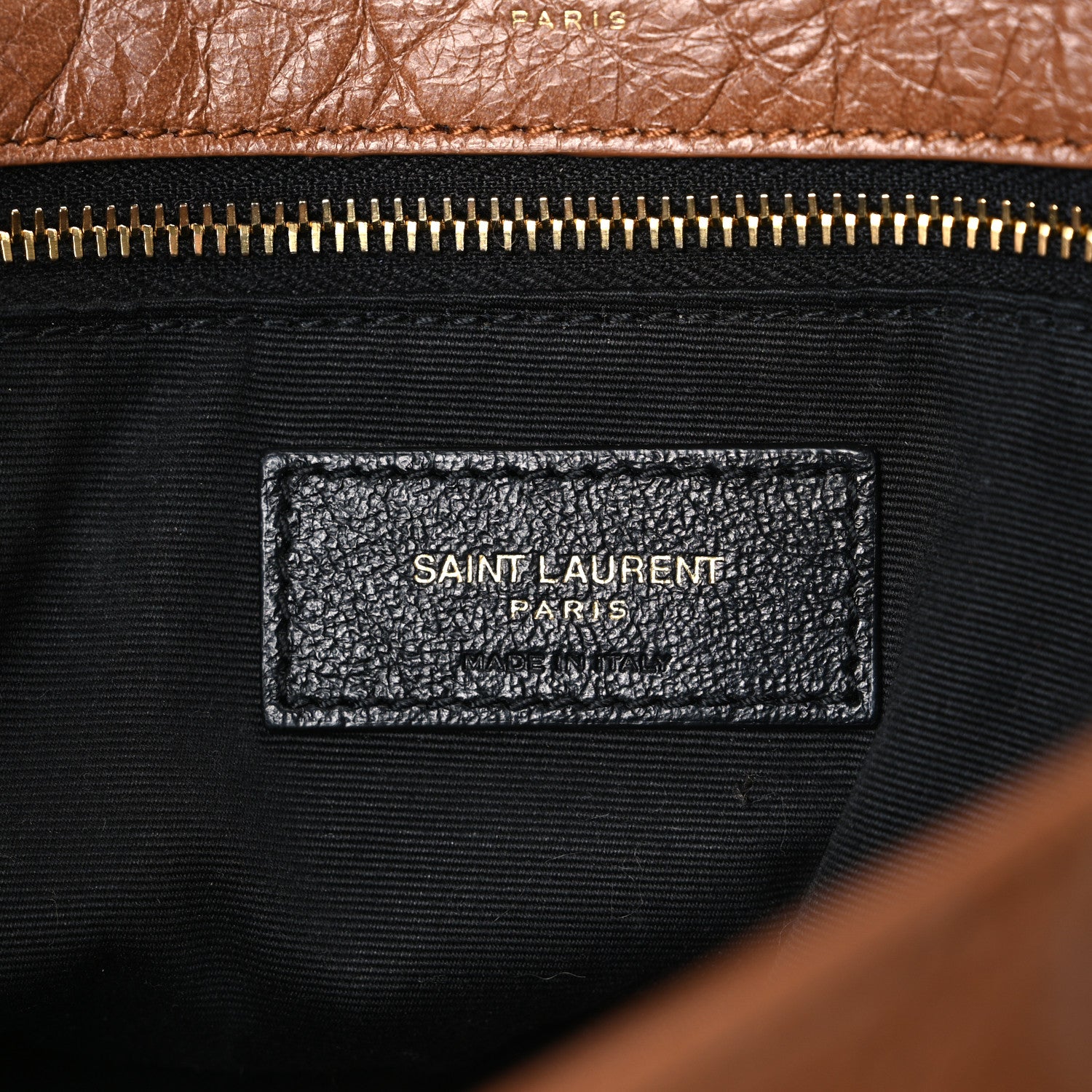 Saint Laurent Crinkled Calfskin Matelasse Monogram Medium Niki Chain Satchel Caramel 6 of 12