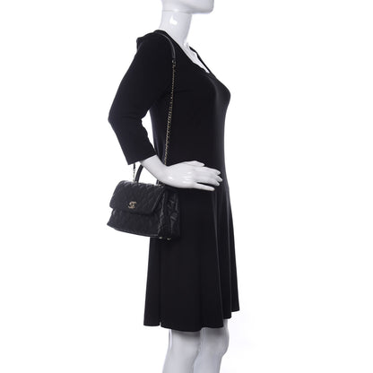 Chanel Caviar Lizard Embossed Quilted Mini Coco Handle Flap Black 2 of 11