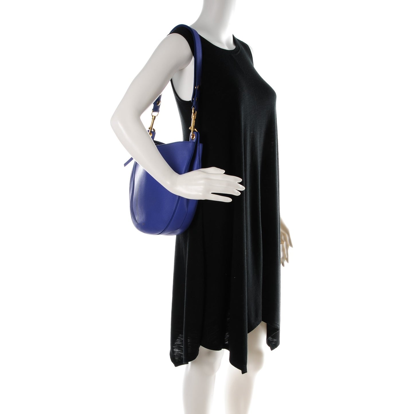 Supple Calfskin Small Hobo Indigo