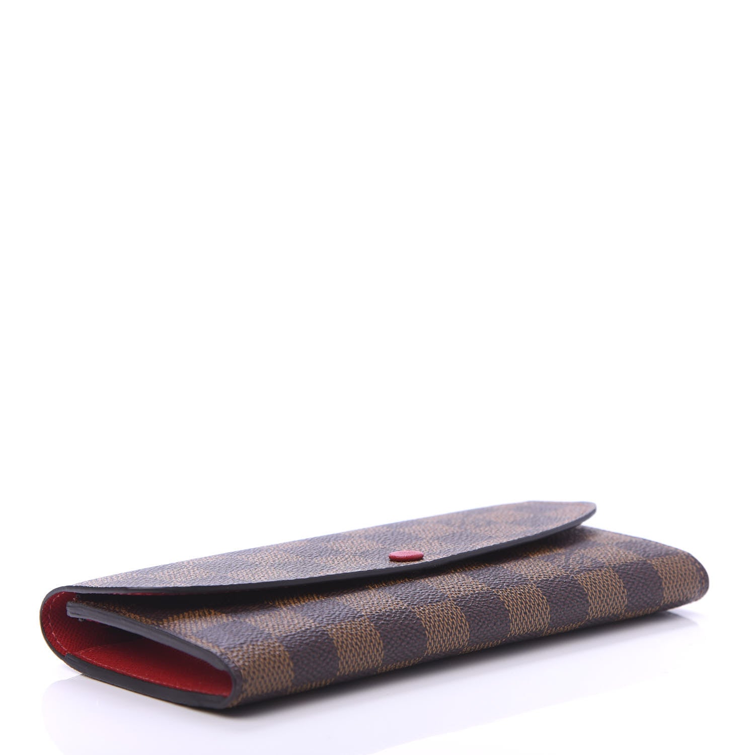 Louis Vuitton Damier Ebene Emilie Wallet Red 4 of 11