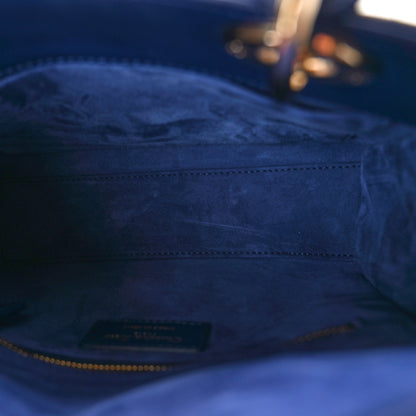 Christian Dior Lambskin Cannage Small My ABCDior Lady Dior Blue Royale 6 of 12