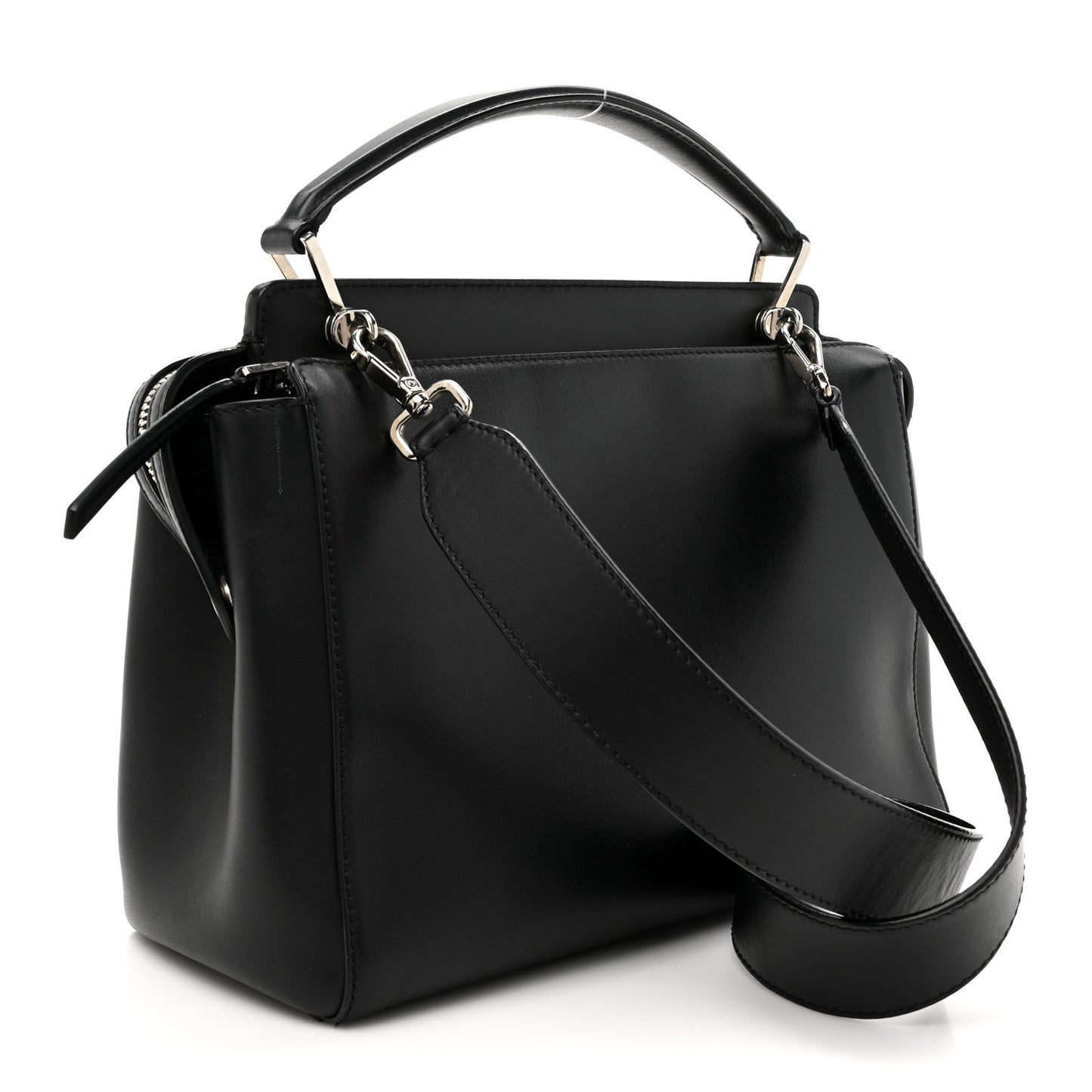 Vitello Baltico Dolce DotCom Satchel Black Blue Royal