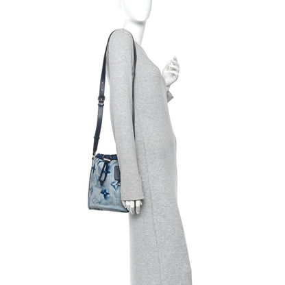 Louis Vuitton Hickory Stripes Denim Monogram Watercolor Sac Marin BB Blue 2 of 9