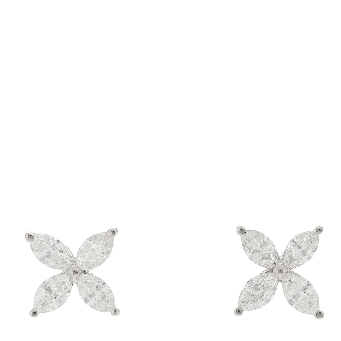 Platinum Diamond Large Victoria Earrings