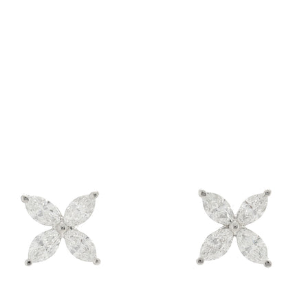 Tiffany Platinum Diamond Large Victoria Earrings 1 of 4