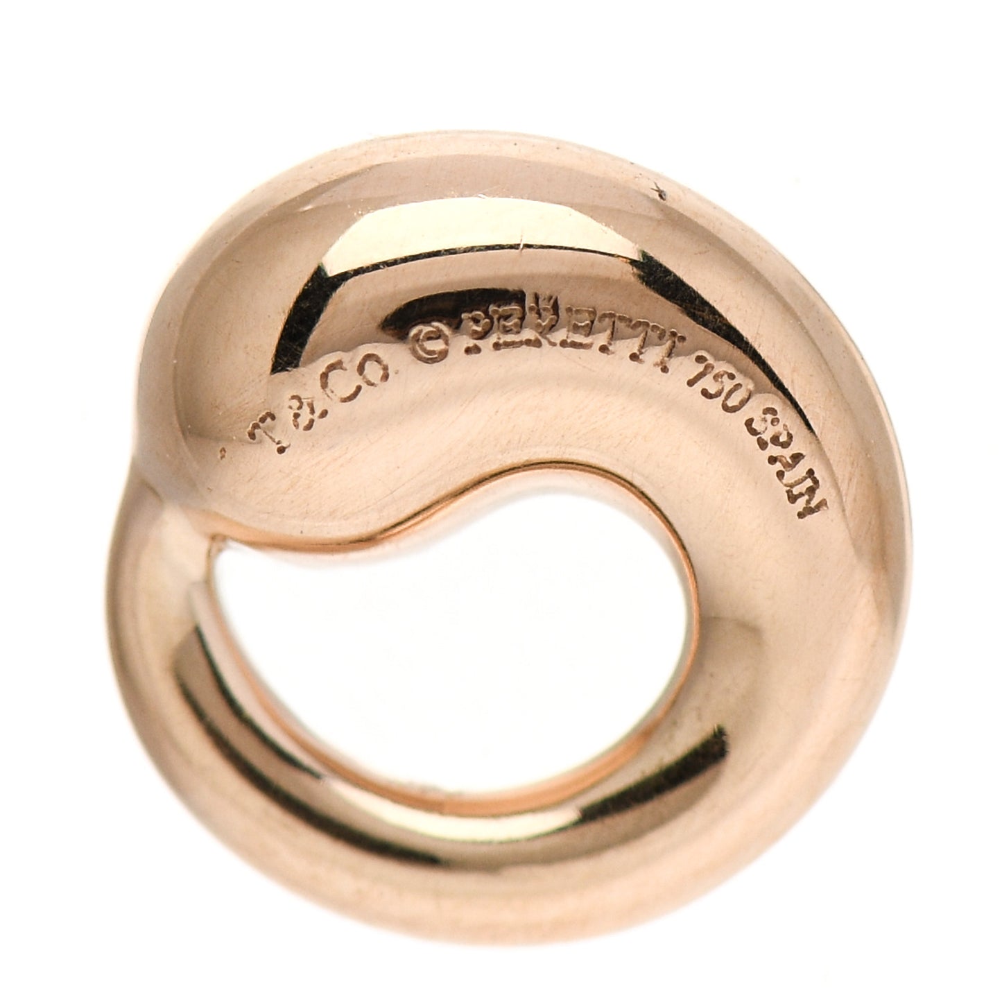 18K Rose Gold 9mm Elsa Peretti Mini Eternal Circle Pendant