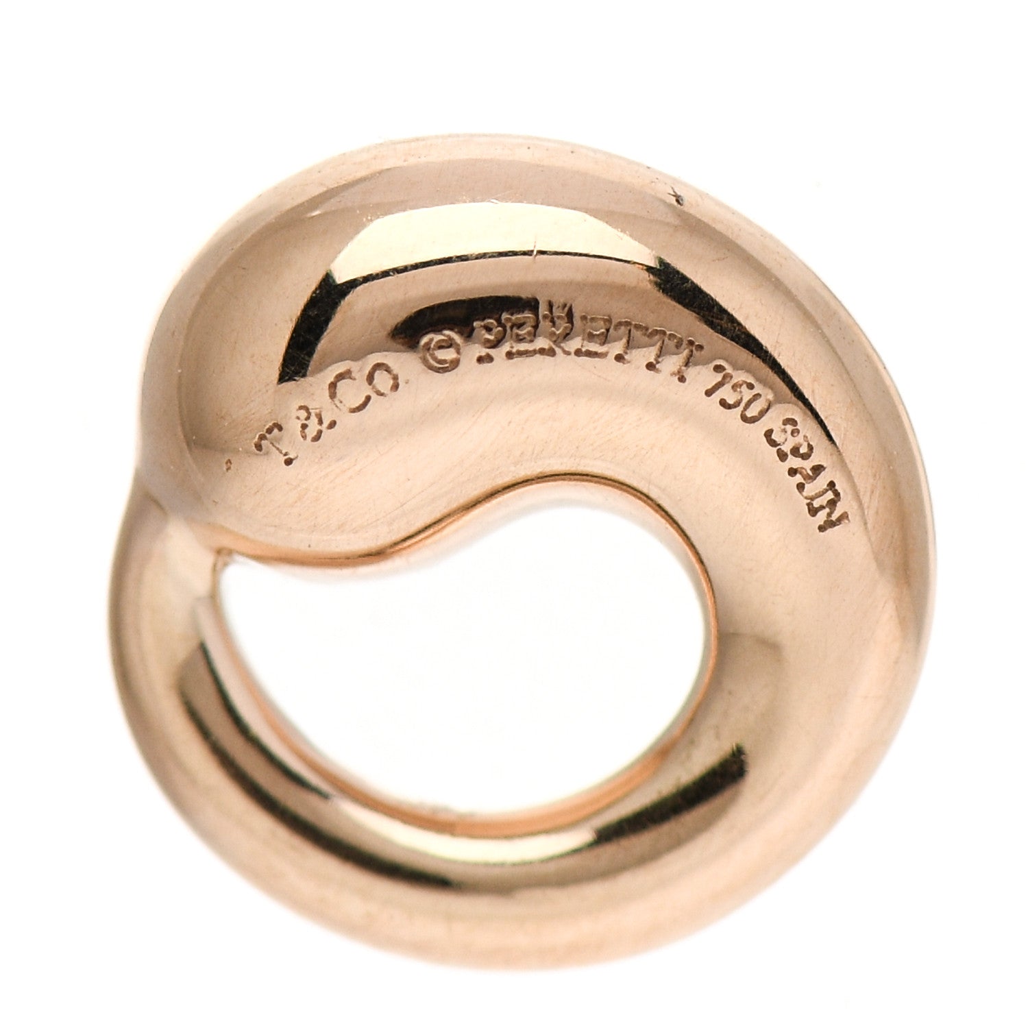 Tiffany 18K Rose Gold 9mm Elsa Peretti Mini Eternal Circle Pendant 3 of 4
