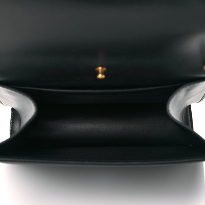 Dolce & Gabbana Smooth Calfskin Small Devotion Envelope Top Handle Bag Black 5 of 9