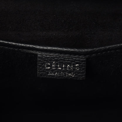 Celine Drummed Calfskin Nano Luggage Black 7 of 11
