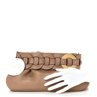 Chloe Grained Calfskin Darryl Clutch Cement Brown 2 of 10