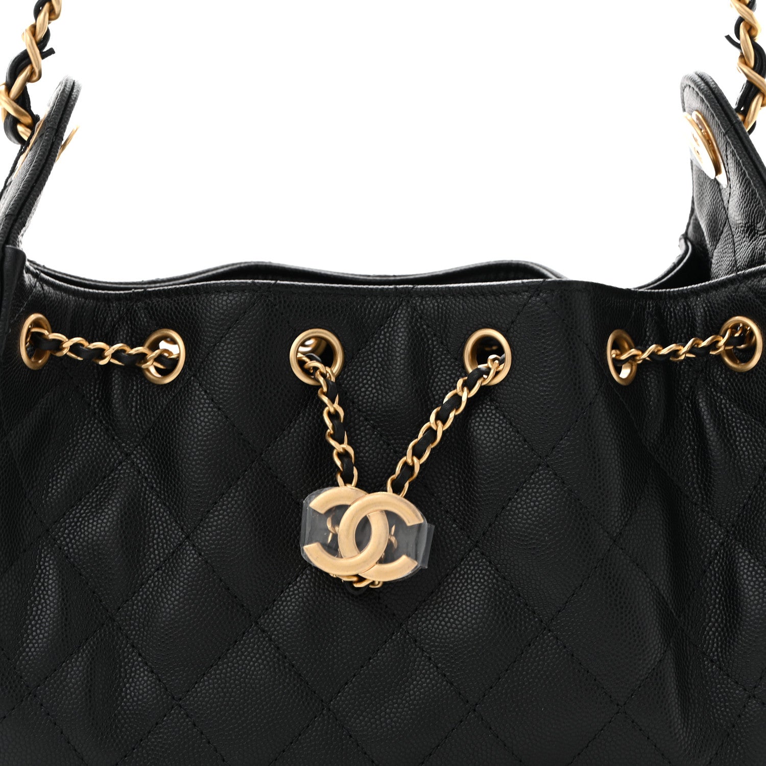 Chanel Caviar Quilted Mini Chanel 25 Handbag Black 8 of 10