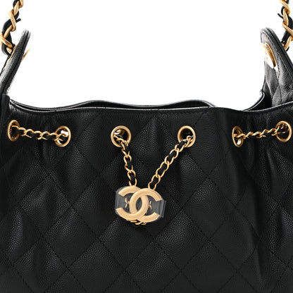 Chanel Caviar Quilted Mini Chanel 25 Handbag Black 8 of 10