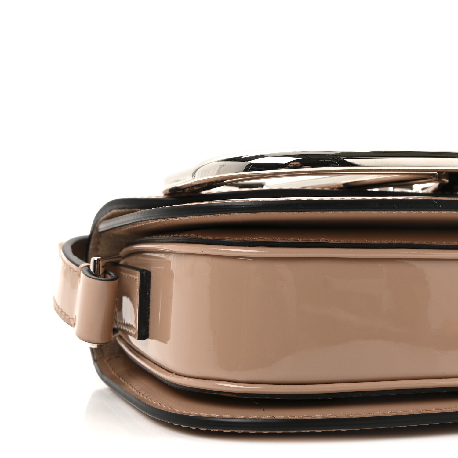 Valentino Garavani Patent Small Supervee Crossbody Bag Rose Cannelle 8 of 9