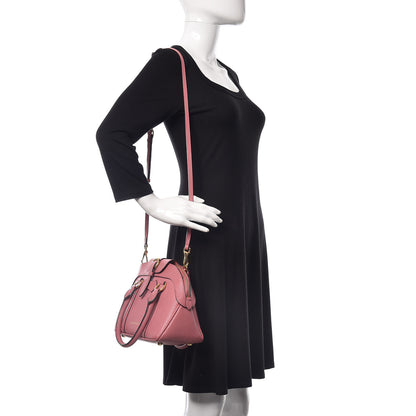 Burberry Derby Calfskin Small Milverton Satchel Mauve Pink 2 of 8