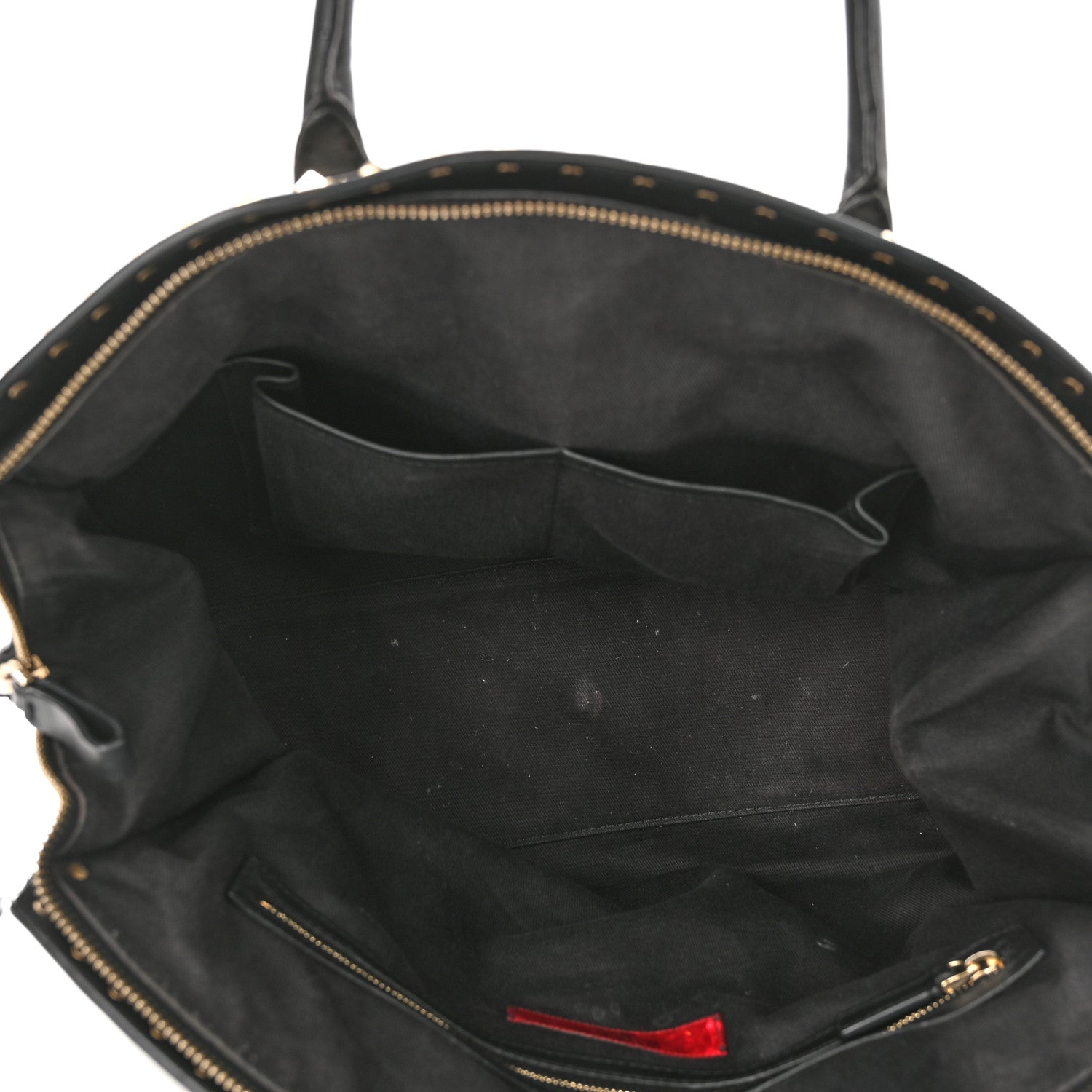 Valentino Garavani Vitello Rockstud Dome Shopper Black 5 of 14