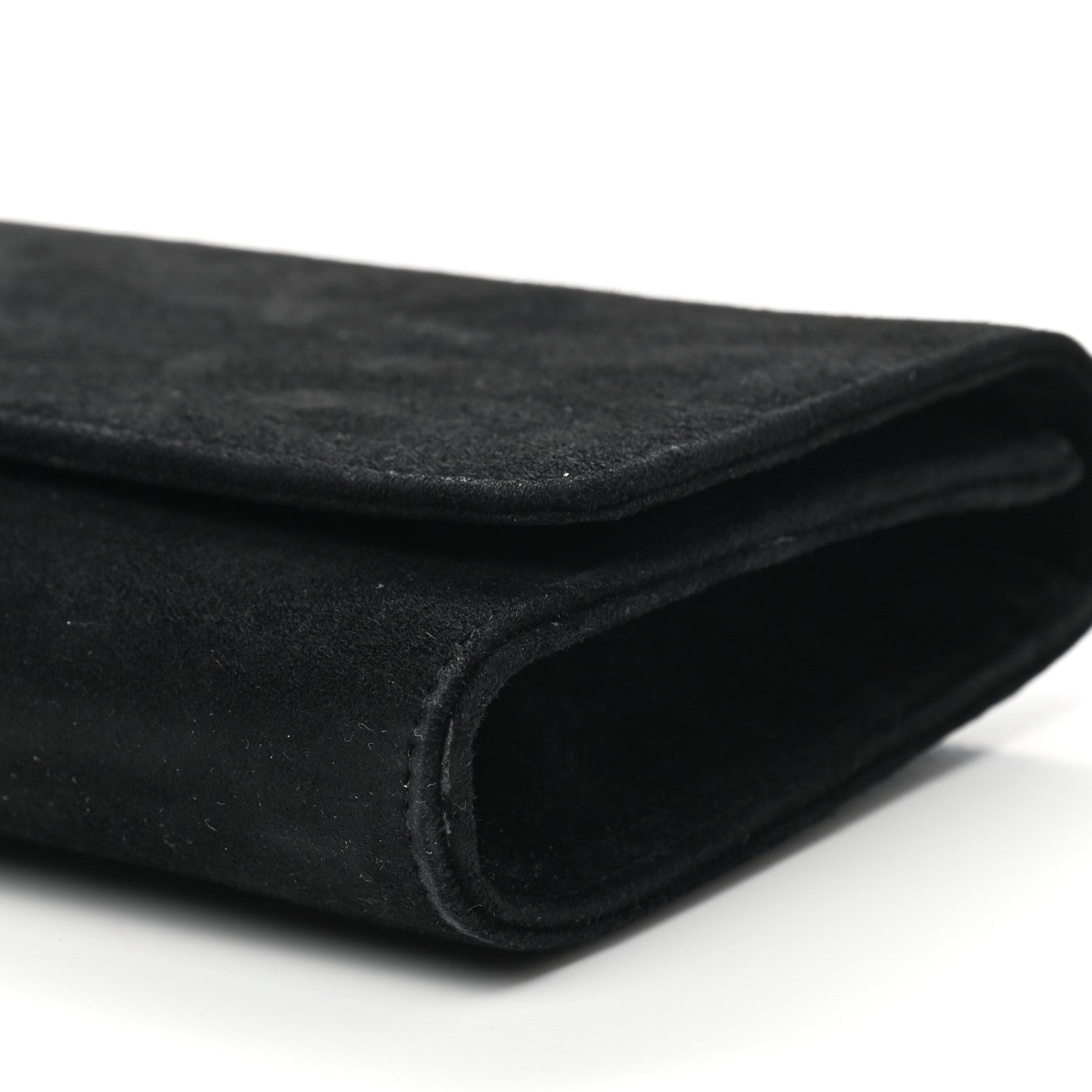 Gucci Velvet Crystal Interlocking Clutch Black 9 of 11