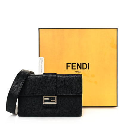 Fendi Cuoio Romano Selleria Baguette Belt Pouch Black 12 of 12