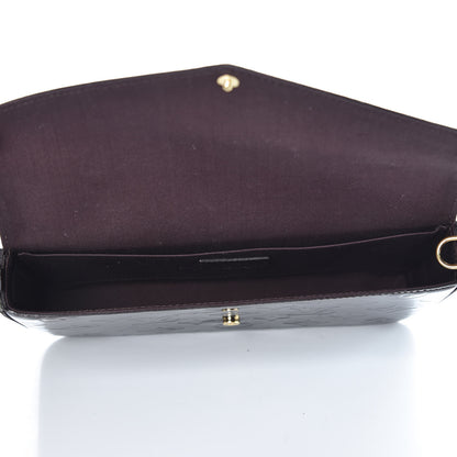 Louis Vuitton Vernis Pochette Felicie Chain Wallet Amarante 5 of 9