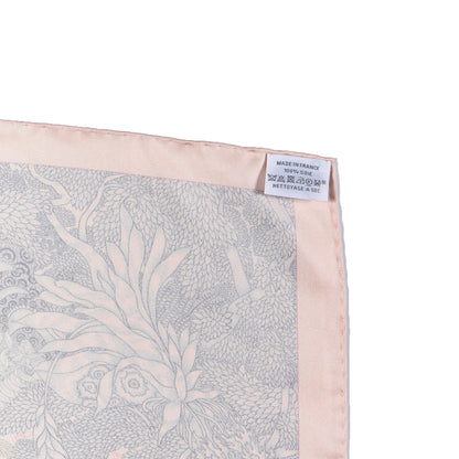 Hermes Silk Faubourg Tropical Scarf 90 Rose The Bleu Jean 4 of 4