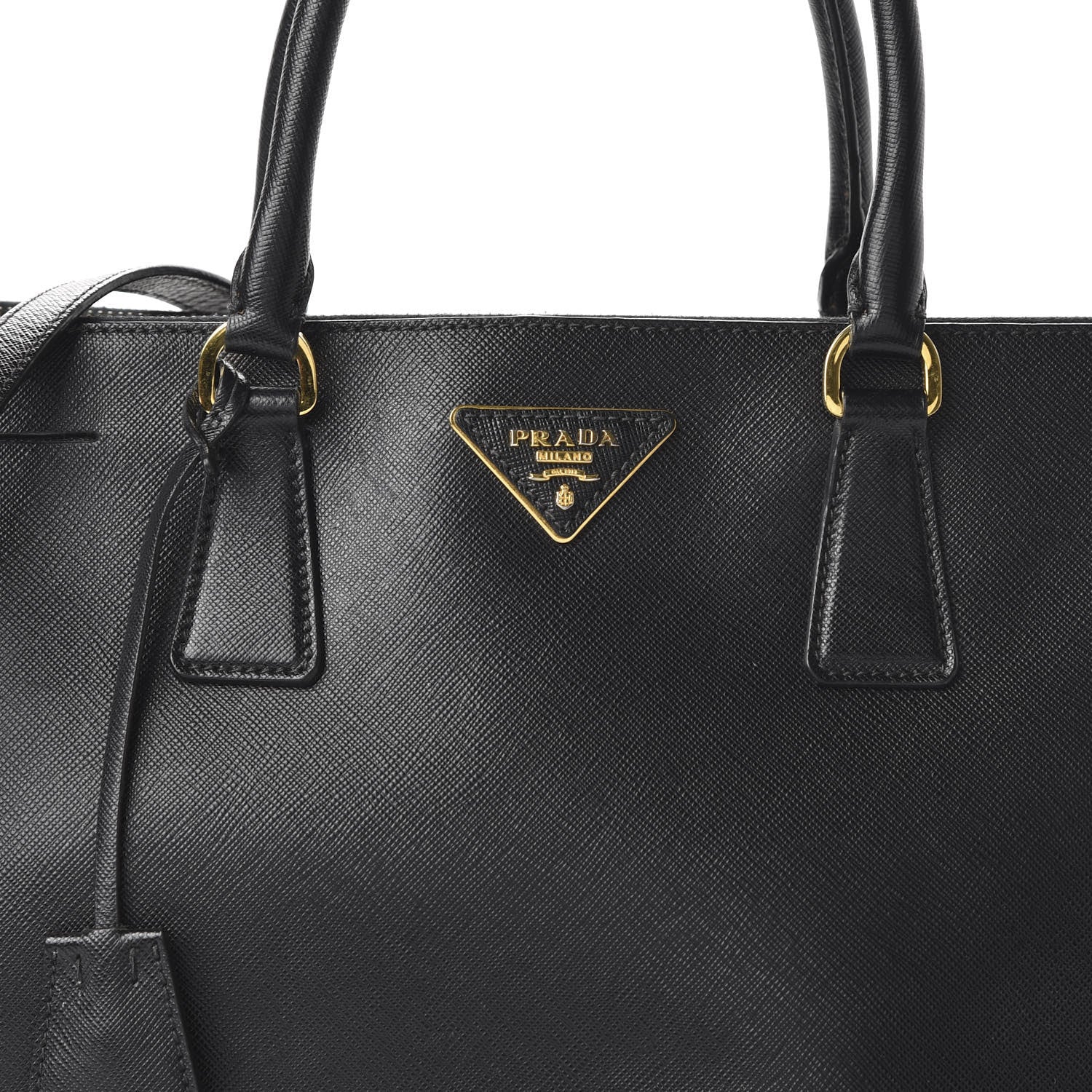 Prada Saffiano Medium Galleria Double Zip Tote Black 10 of 10