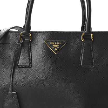 Prada Saffiano Medium Galleria Double Zip Tote Black 10 of 10