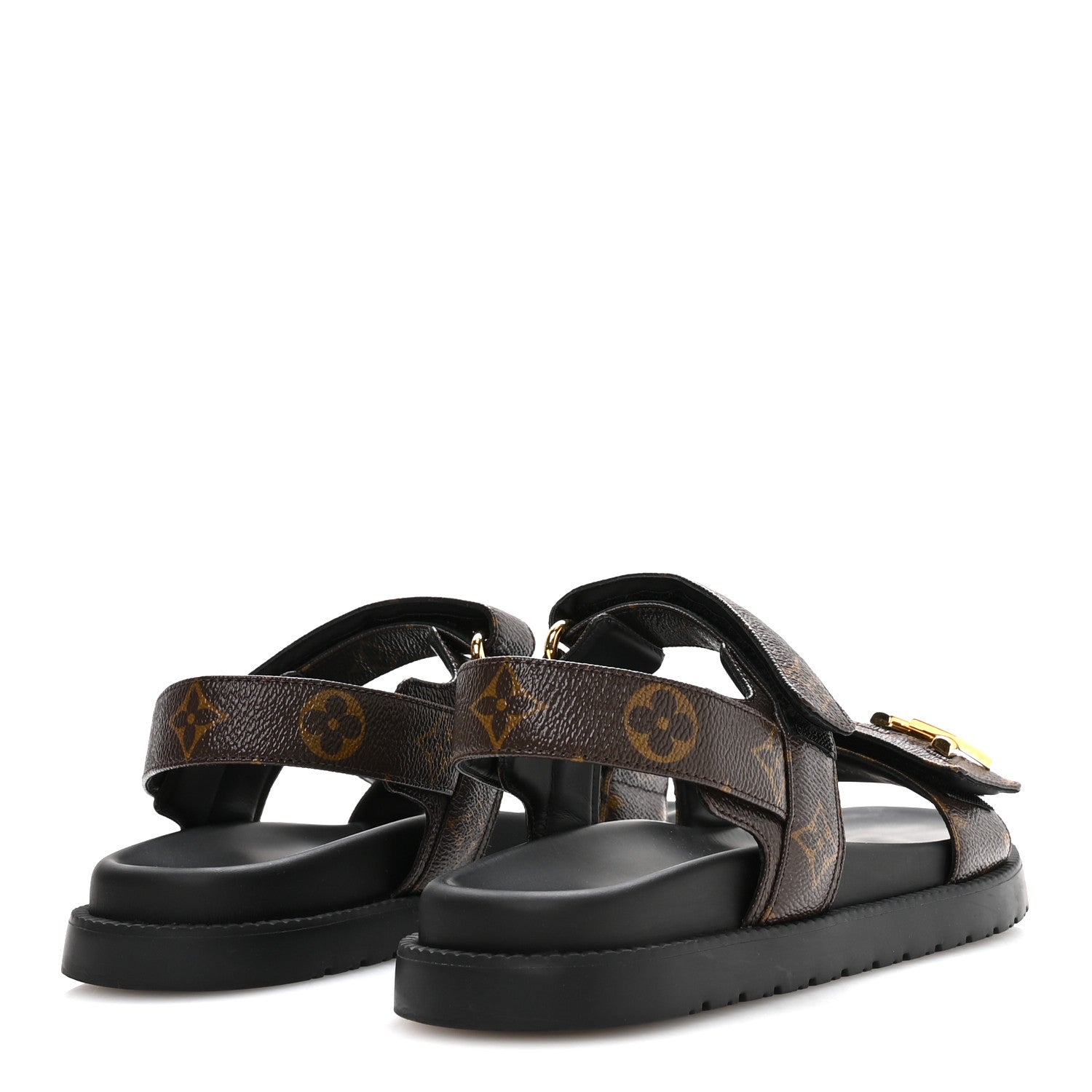 Louis Vuitton サンダル 37.5 Louis Vuitton Monogram LV Sunset Comfort Flat Sandals 37.5 Cacao