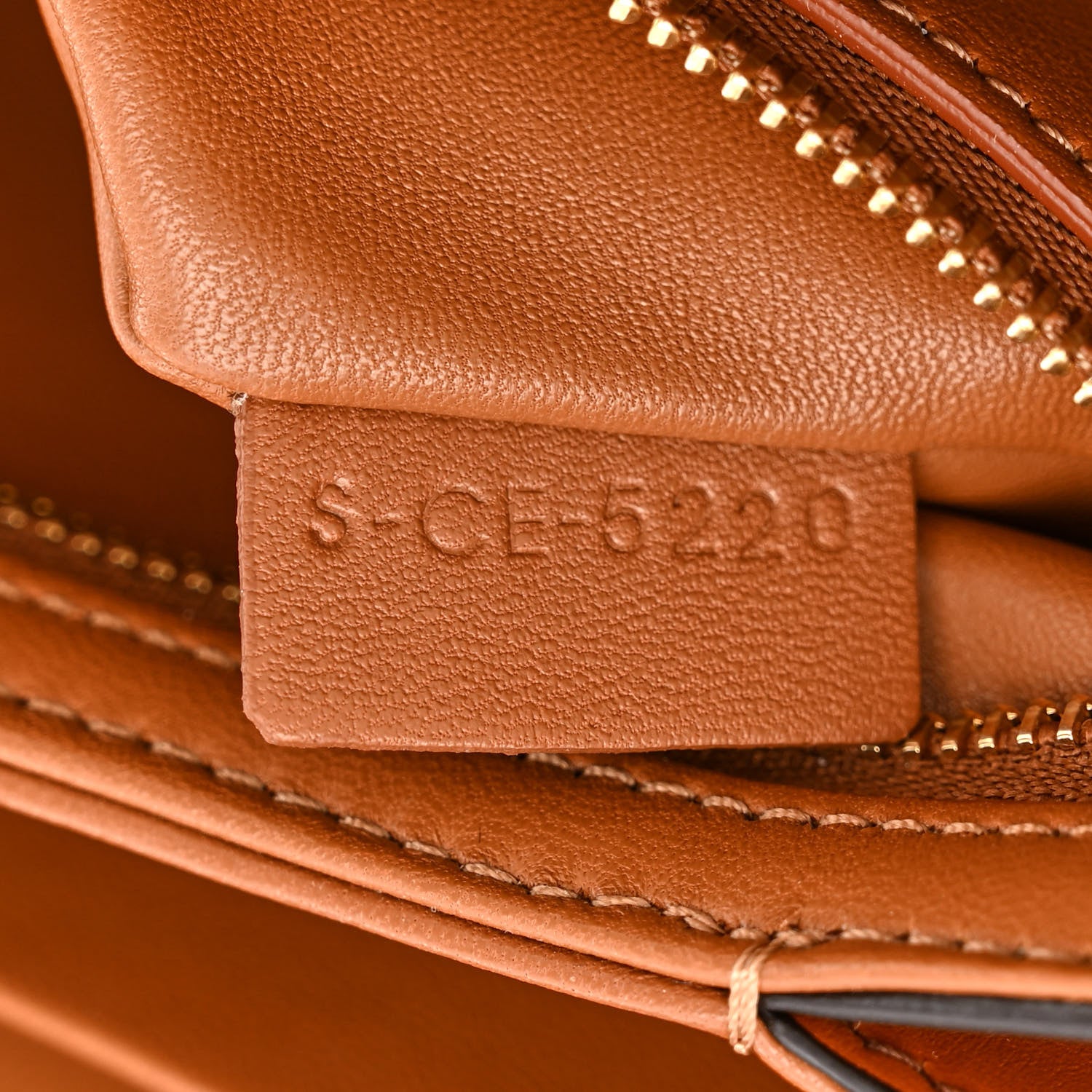 Celine Textile Calfskin Classique Triomphe Bag Natural Tan 8 of 12