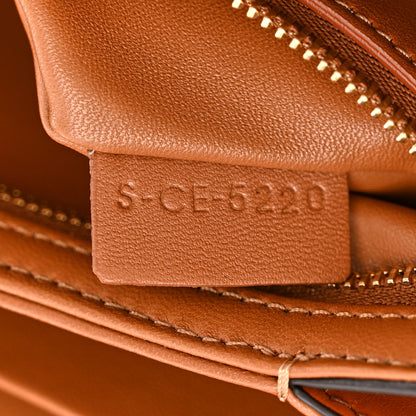 Celine Textile Calfskin Classique Triomphe Bag Natural Tan 8 of 12