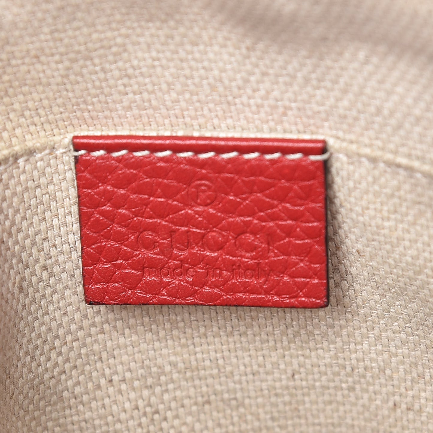 Pebbled Calfskin Small Soho Disco Bag Tabasco Red