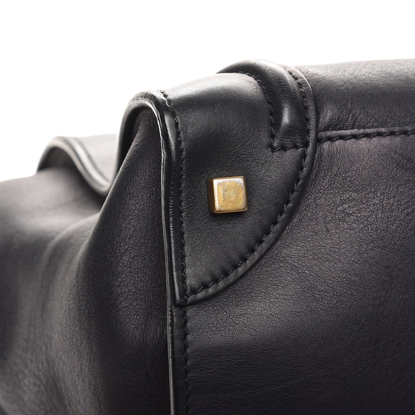 Smooth Calfskin Mini Luggage Navy Blue