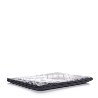 Chanel Caviar Quilted Large Cosmetic Case Black 4 of 8